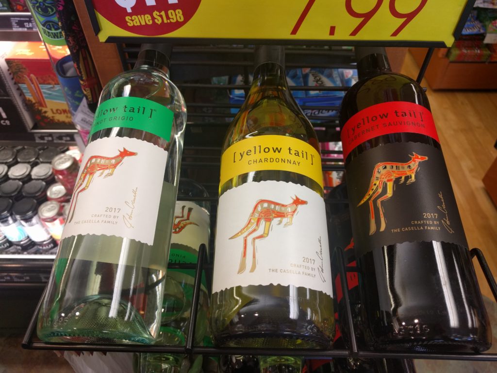 Aux ABC Stores, ils vendent vraiment de tout! Même du vin... Australien
