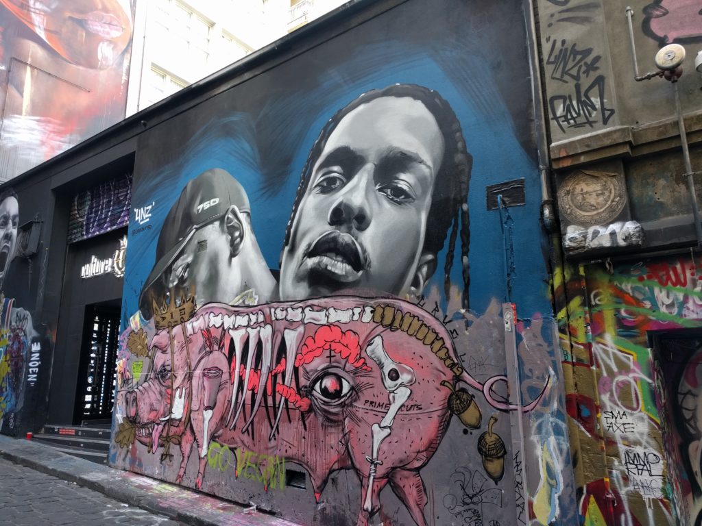 Hosier Lane, Melbourne est réputée pour le Street Art