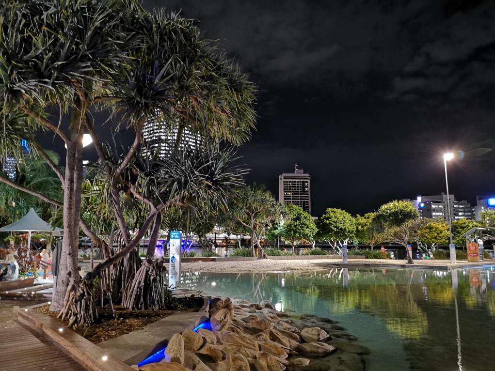 Le lagon de Brisbane à South Bank