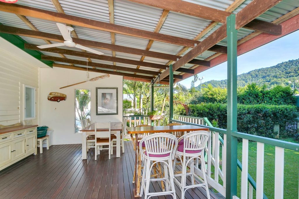 La terrasse de notre villa à Cairns